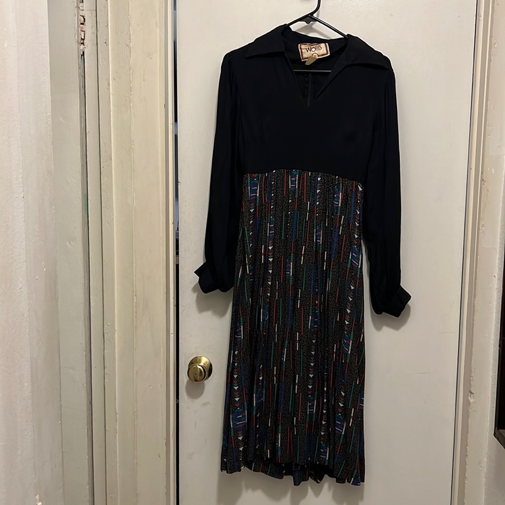 Vintage 1970’s Wallis Bohemian Dress comes with Shawl